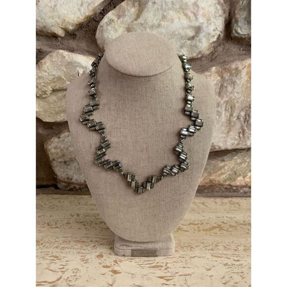 S&D Hatley Baguette necklace silver - Picture 1 of 8